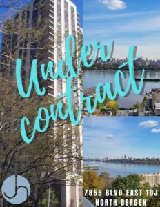 Under Contract 7855 Blvd East #10J, North Bergen New Jersey